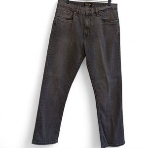 URBAN STAR Washed Black Jeans Comfort Waist Stretch Denim 5-Pocket 34x32